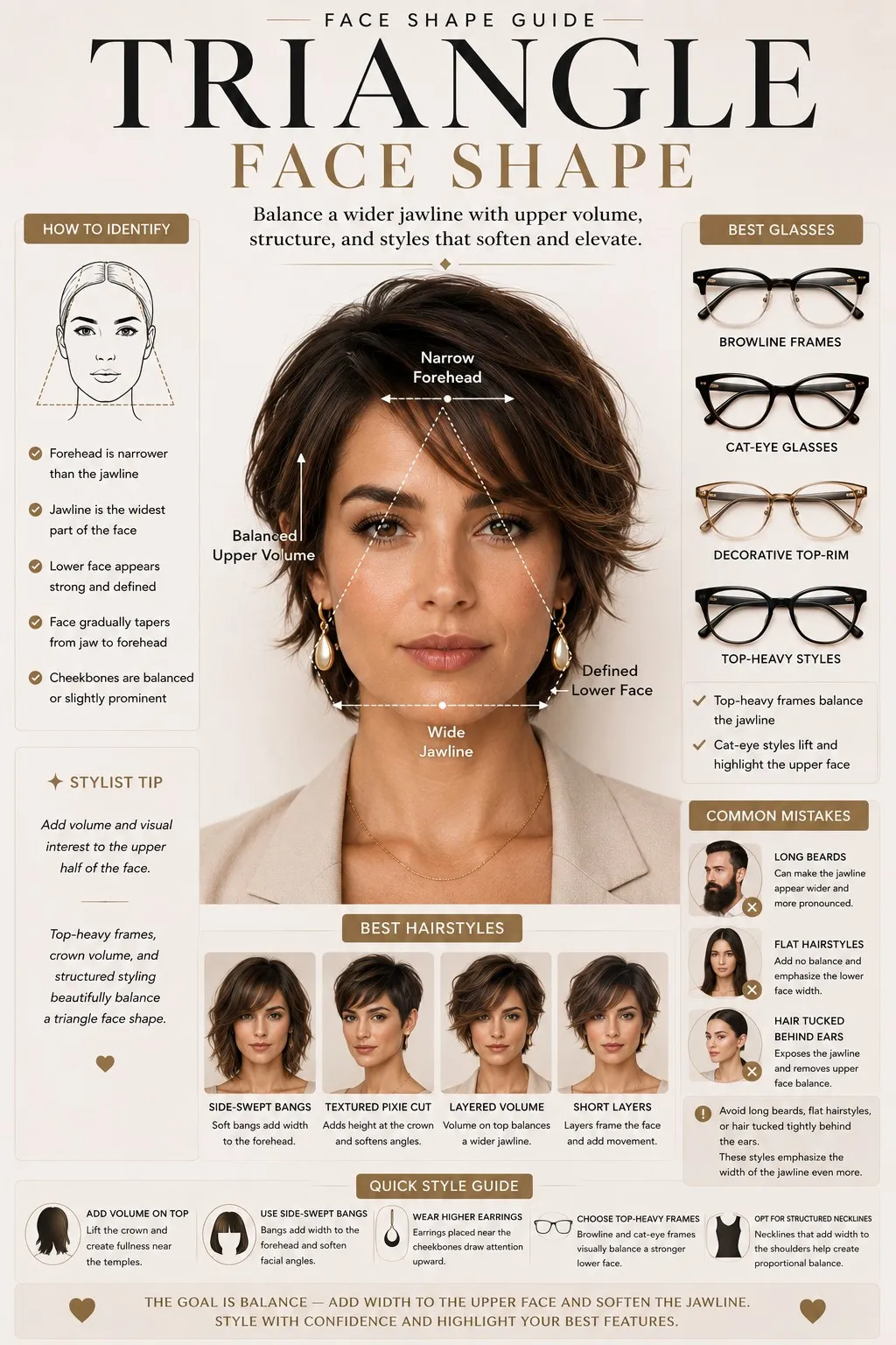 Triangle Face Shape Guide