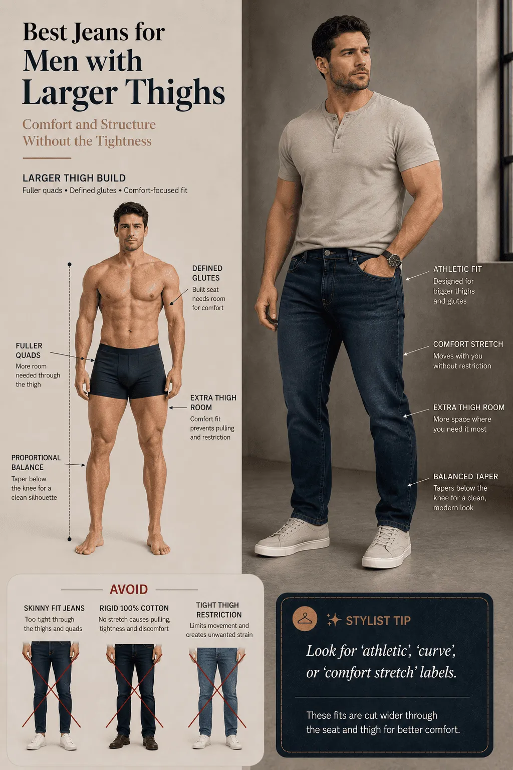 Larger Thighs Jeans Guide