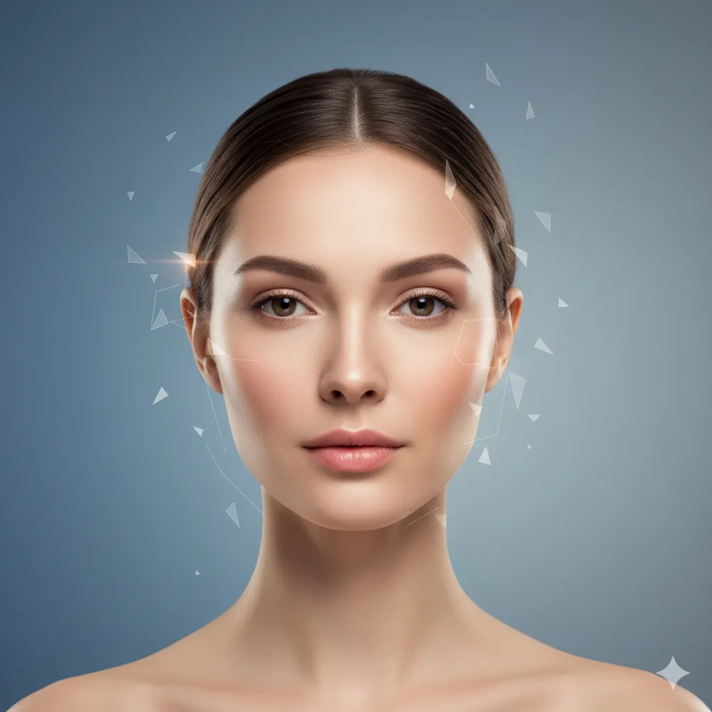 Diamond face shape illustration