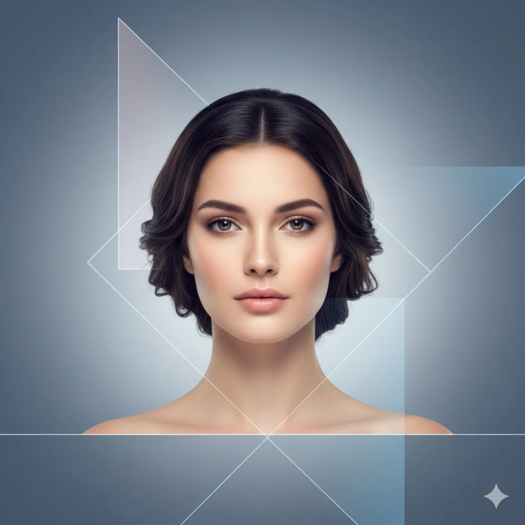 Oblong face shape illustration
