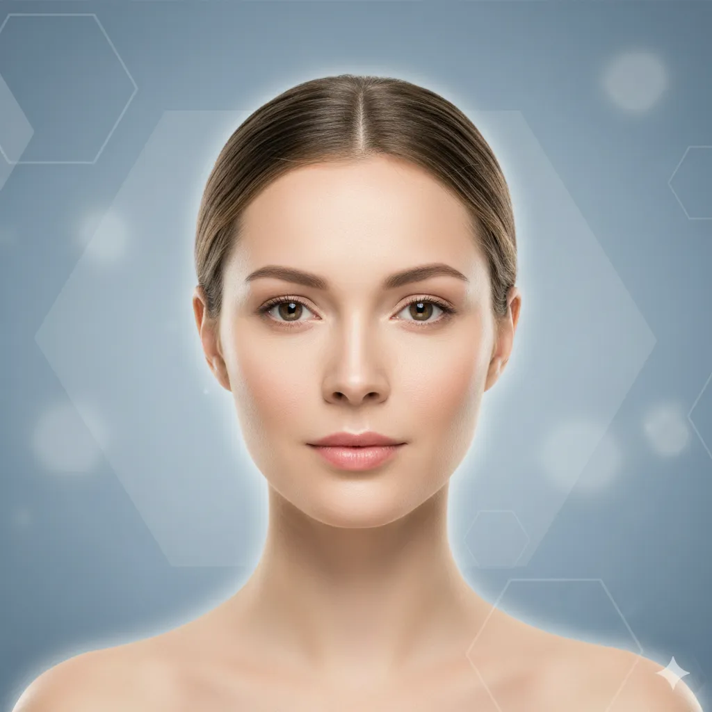 Oval face shape illustration