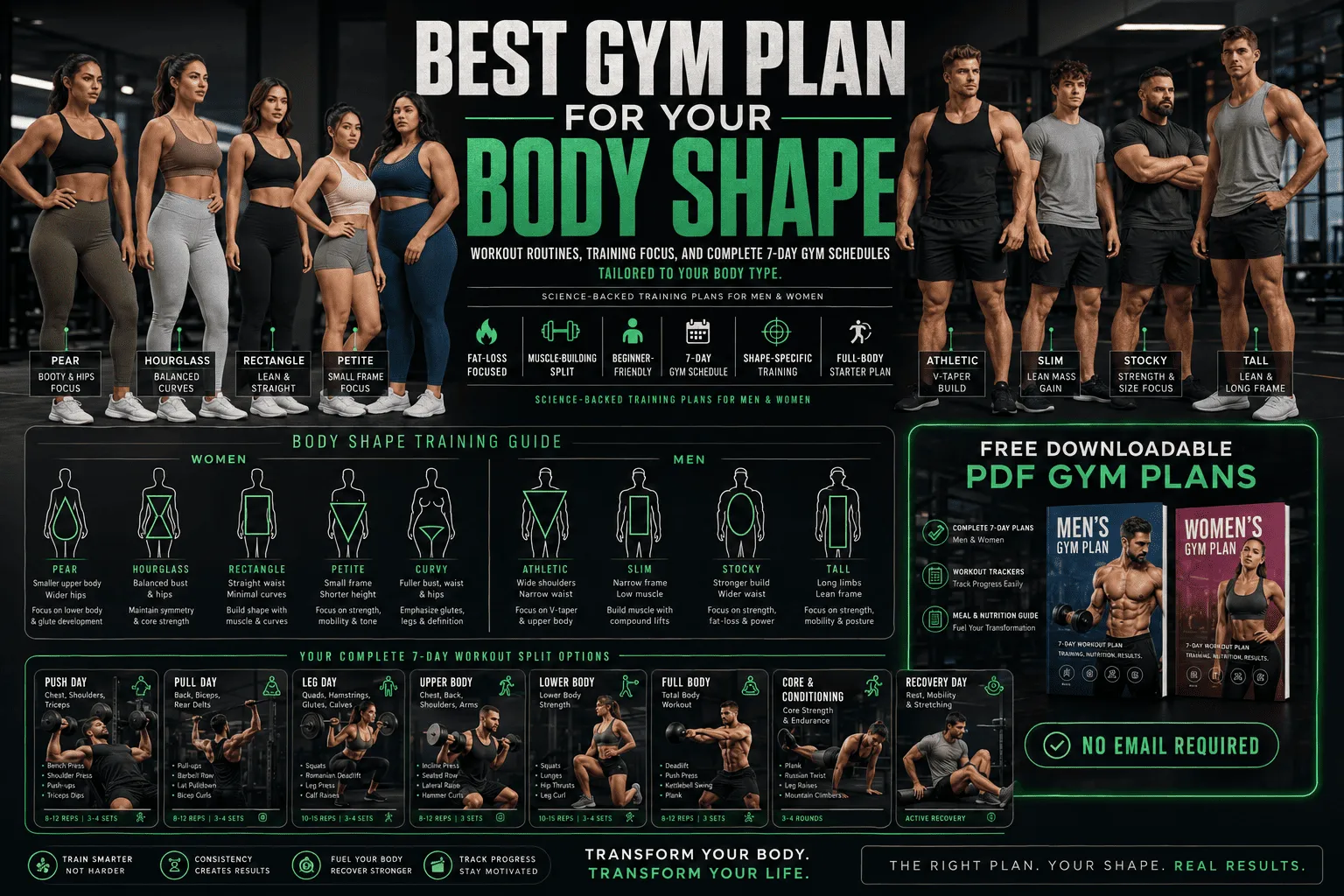Best Gym Plan by Body Shape