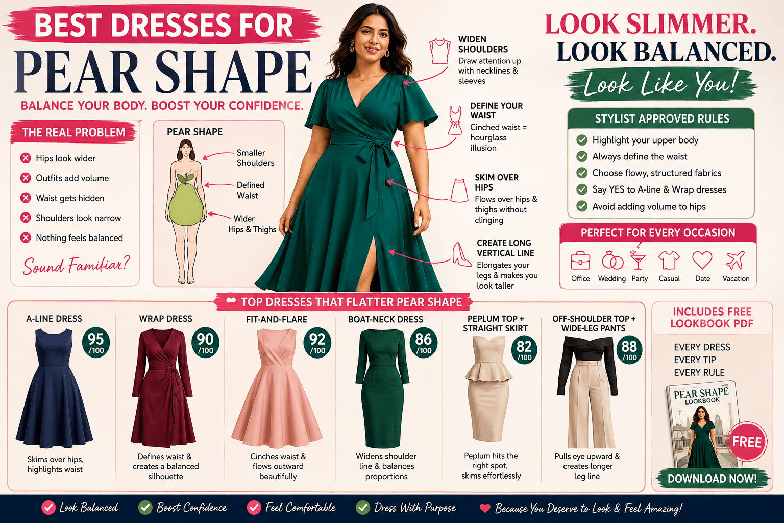 Best Dresses for Pear Shape Body