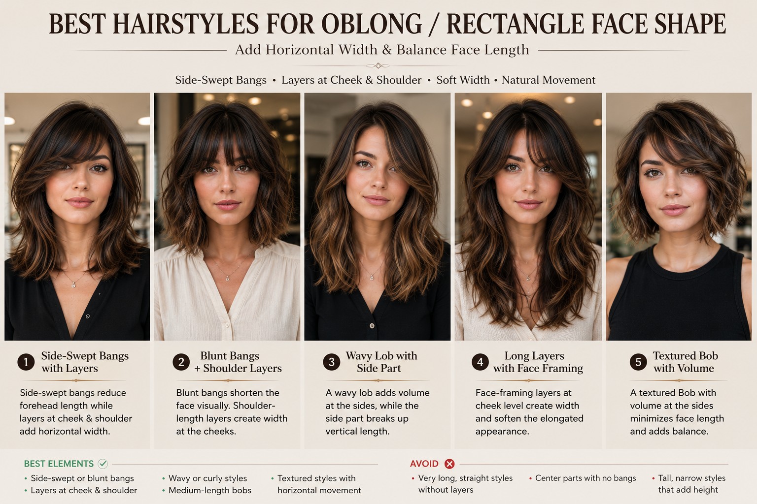 Side-Swept Bangs with Layers at Cheek and Shoulder women 1