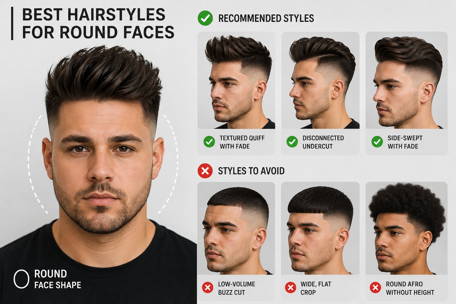 Modern Textured Quiff with High-Contrast Fade men 1