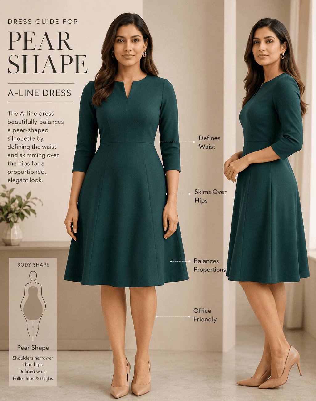 A-Line Dress for Pear Shape