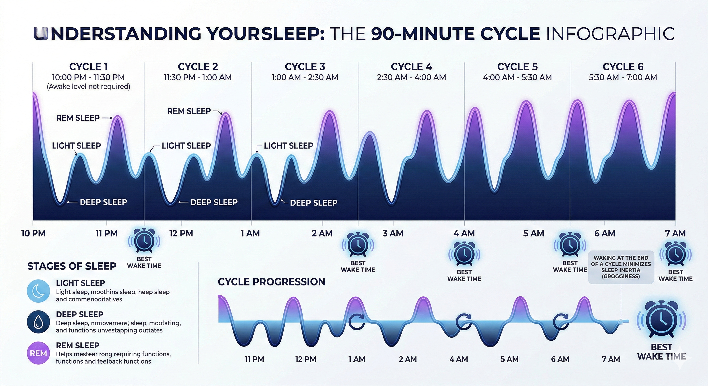 Sleep Cycle Timing Visual Guide